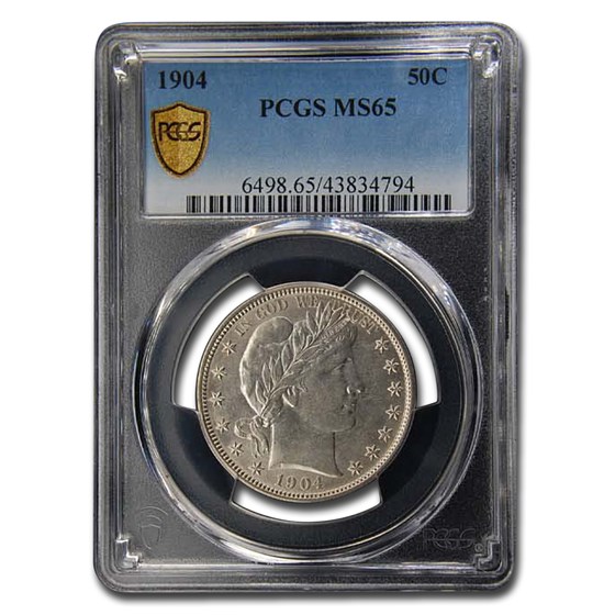 1904 Barber Half Dollar MS-65 PCGS 1904 Barber Half Dollar MS-65 PCGS